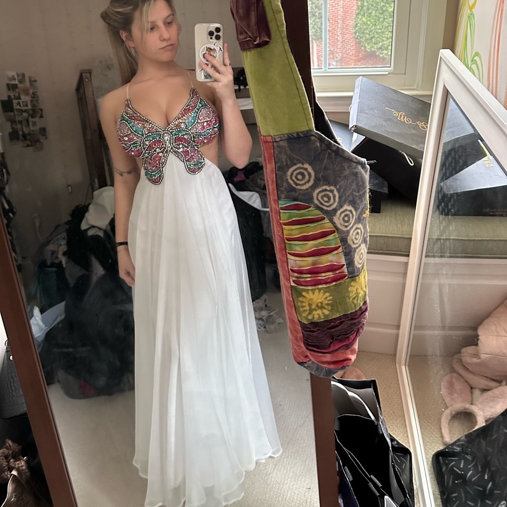Terani Couture Butterfly Maxi Dress 🦋